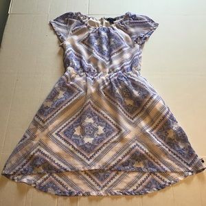 Girl’s Tommy Hilfiger Red White Blue Paisley Print Lined Dress Sz 8